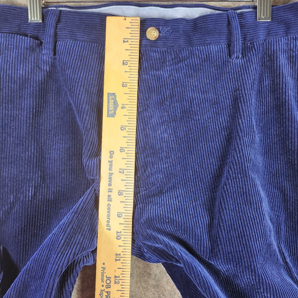 VTG Polo Ralph Lauren Men Royal Blue Corduroy Pants Classic Fit 36x30 Rare Y2K - Picture 5 of 16